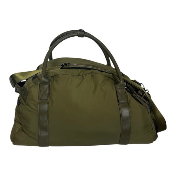 Joan & David Duffle Bag Fabric Removable Strap Olive Army Green Men’s Women’s - Picture 2 of 12